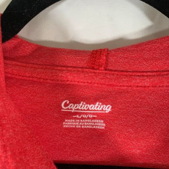 Nebraska Cornhuskers Hoodie Adult Large Red Lightweight Captivating Longsleeve - Picture 3 of 7